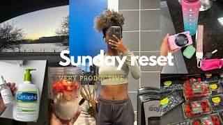 SUNDAY RESET || NEW gym, grocery shopping, editing, self care, etc