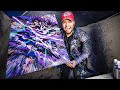 Spin Art With A Drill! 24x30 Mega Piece! Johnny Q Daily Vlog Episode 49
