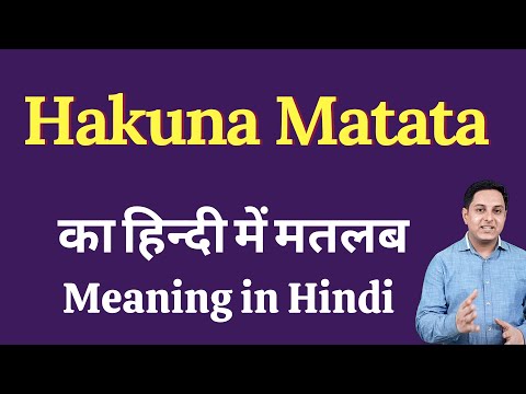 हकुना माता meaning in Hindi | हकुना माता का क्या मतलब होता है | दैनिक उपयोग अंग्रेजी शब्द