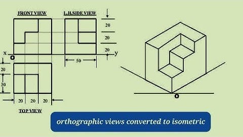 ISOMETRIC VIEW/ EASY DRAWING TECHNIQUES/SOLVED PROBLEMS/ND BHATT
