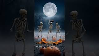 Skeletons Smashing Pumpkins