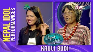 (Kauli Budi) Sandhya Budha | Nepal Idol Performance | Phool Ko Thunga | Timle Bato Fereu Are