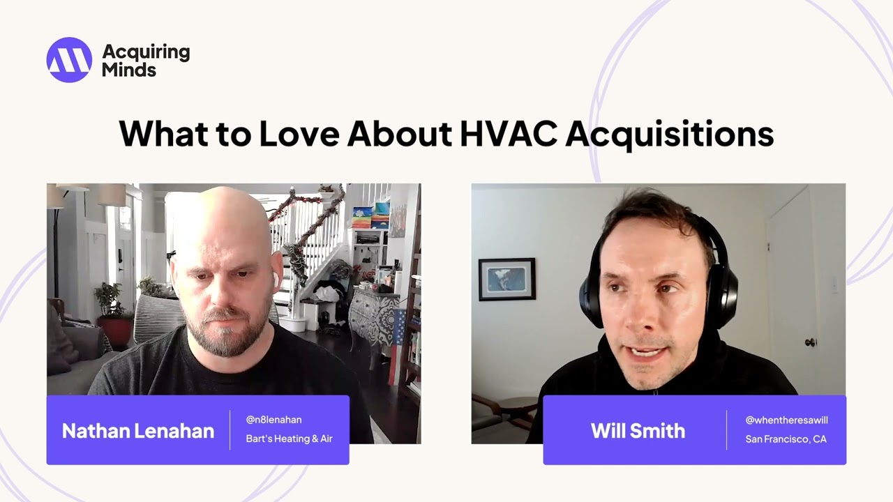 How Nathan Lenahan Acquired Bart's Heating and Air into a .3M Revenue HVAC Business