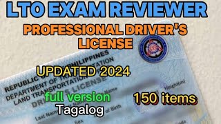 LTO EXAM REVIEWER FOR PROFESSIONAL DRIVER