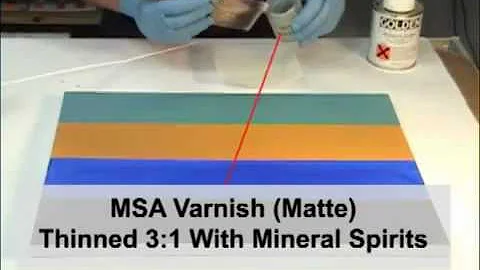 Golden Acrylic - MSA Varnish Brush Application | Jackson's Art Supplies