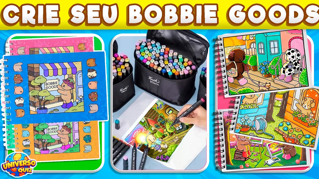 🎨 Desafio Incrível BOBBIE GOODS 🧁Monte, Jogue e Pinte nesse Mundo Colorido