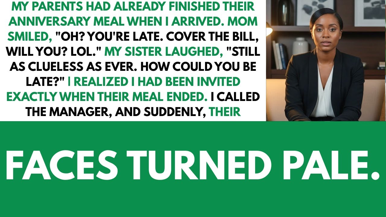 My Parents Enjoyed Their Luxury Dinner… And Expected Me To Pay...