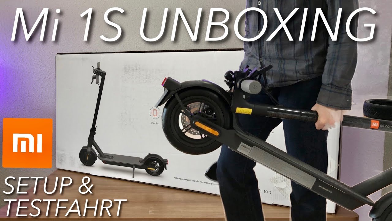 Xiaomi Mi Scooter 1s Schneller Machen Xiaomi Mi 1S Scooter UNBOXING, Setup & 1. Probefahrt - Die Lösung für