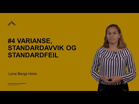 Video: Hva betyr et standardavvik på 1?