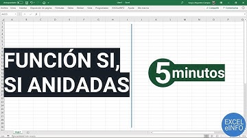 Excel en 5 minutos - Función SI y SI anidadas @EXCELeINFO