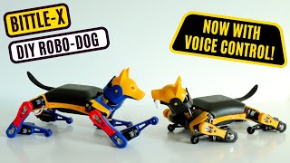This DIY Robot Dog is Now VOICE CONTROLLED! Petoi Bittle X  Robot Dog like Boston Dynamics Spot