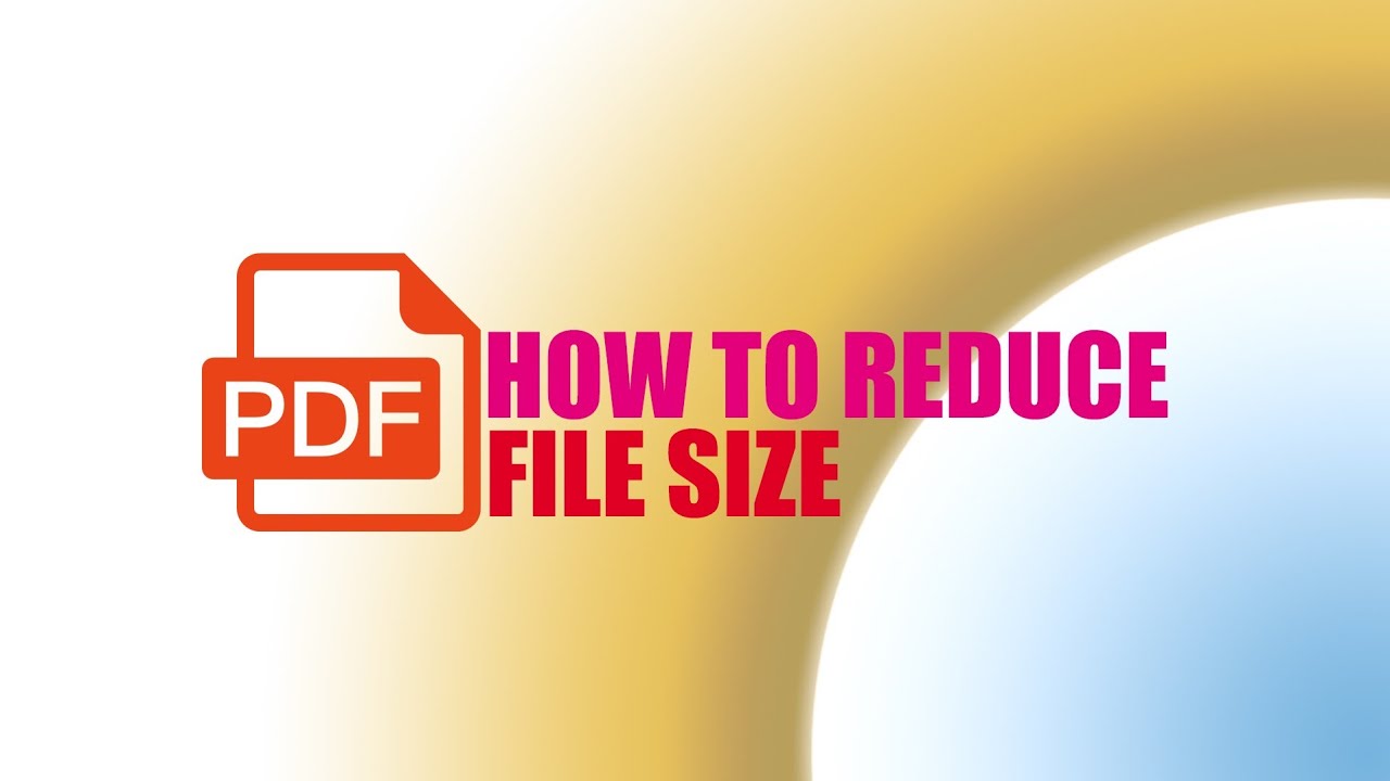 How to reduce PDF file size - YouTube