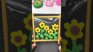 Diy Clay wall hanging flower 🌼 for kids #kidsvideo #clayart #kidscraft #cartoon #shortsfeed #craft
