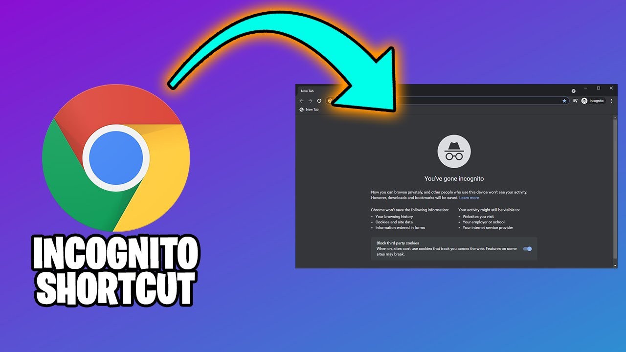 How to Create Shortcut For INCOGNITO TAB in Chrome - YouTube