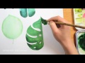 Painting Tropical Leaves