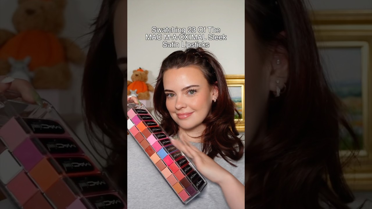 Swatching 23 of the MAC M&middot;A&middot;CXIMAL Sleek Satin Lipsticks #beauty #makeup #lipstick #maccosmetics