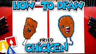 How To Draw Funny Fried Chicken