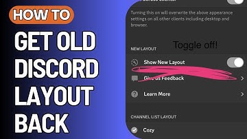 How to Get Old Discord Layout 2024  (New Method)