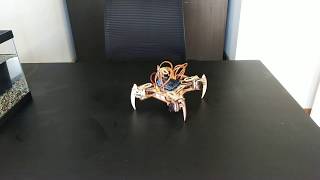 Crabina's first dance (funky): Arduino Quadruped Robot (mePed)