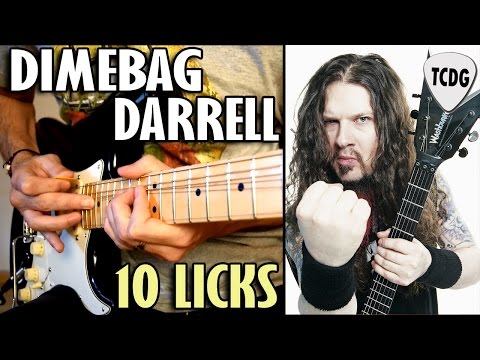 DIMEBAG DARRELL | Aprende 10 Grandiosos Licks En Guitarra Eléctrica TCDG