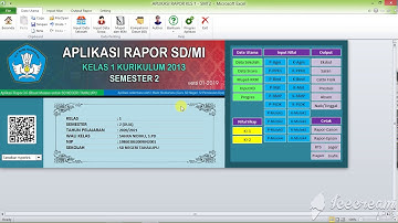 Tutorial aplikasi raport  SD/MI K13 2020