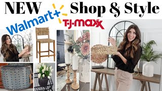 NEW Walmart Shop &amp; Decorate With Me 2023 \ Styling New Decor + TJMaxx Finds