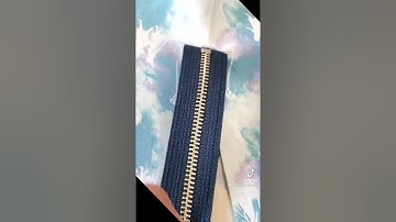 How to Install an exposed zipper