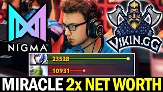 MIRACLE 2x Net Worth of Enemy Carry, ft W33 Invoker — NIGMA vs VIKIN.GG