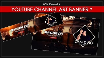7 min -  youtube banner design  in photoshop |  tutorial for beginners