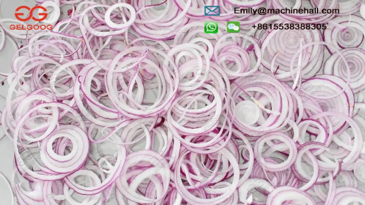 Onion Ring Cutter Machine  Onion Peeling & Slicing Machine