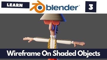 How to use Overlays In The Viewport Wireframe On Shaded Objects in Blender