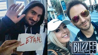 Reckful @ BlizzCon Day 2: Kripparian, Incognito Jessica Nigri, Free Hot Dog from Korean Rapper