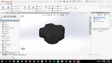 How to design Fuel tank cap in solidworks