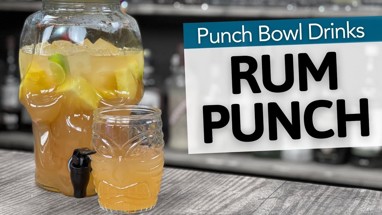 Punch Recipes for Parties  Steve the Barman Rum Punch Recipe