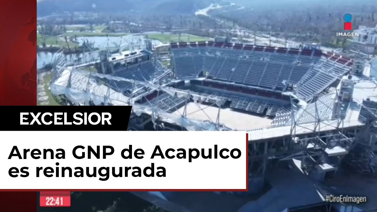 Reinauguran la Arena GNP Seguros en Acapulco, sede del Abierto Mexicano ...