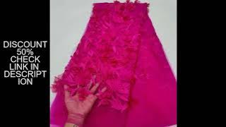 3D Flower Lace Fabrics Luxury Evening Dress 2025 French Lace Fabrics Embroidery for Sewing HYY6245