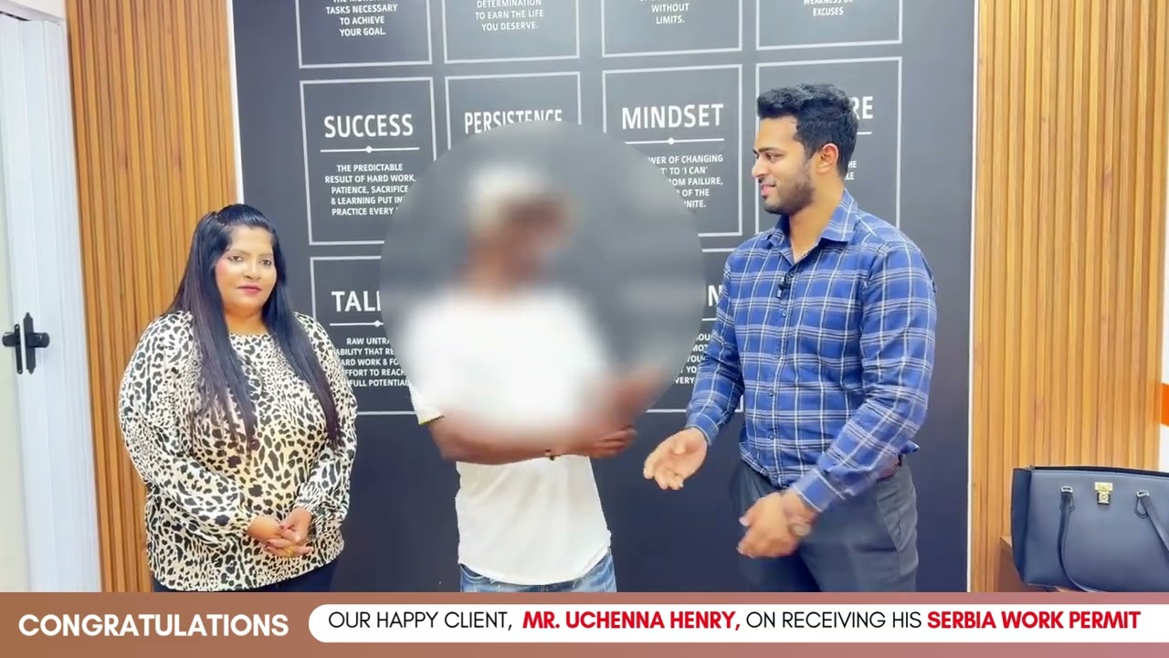 Another Europe Work Visa Success! Mr. Uchenna Henry Receives Serbia Work Permit | Navigate Migrate