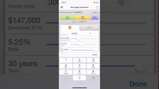 Mortgage Calculator for iPhone X (App Preview) screenshot 1