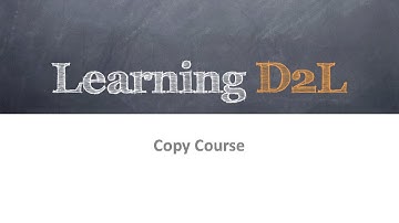 Course Copy - Import/Export/Copy Tool (D2L Brightspace 10.5)