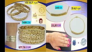 أسعار سرتلات و أساور من ذهب لعاشقات الذهب و المجوهرات المغربية بيجوتري فاتن