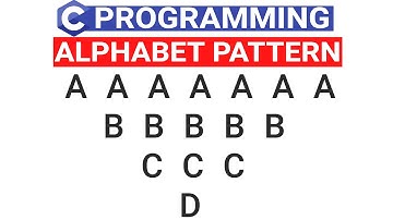 C Program to Print Triangle Pattern Using Alphabets | TRICK for Triangle Pattern in C Language