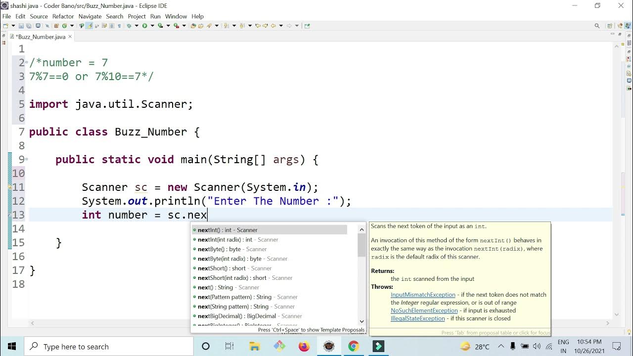 Buzz Number Java | Buzz Number Program in Java - YouTube