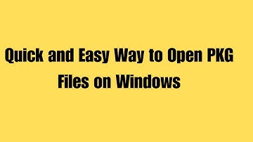 How to open pkg files on windows | How to extract .PKG Files on Windows