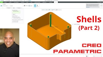 Creo Parametric - Shell Feature - Chamfer Options