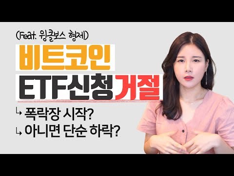 비트코인 ETF 신청 거절(Feat. 윙클보스 형제), 폭락장 시작? 아니면 단순 하락?  [Block Info_블록인포]