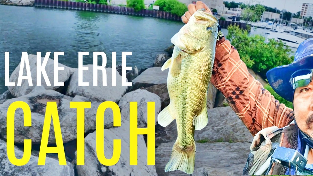 My First Time Back On The Lake Erie Breakwall-Crushing The Bass!!