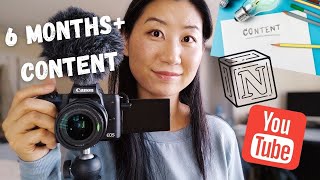 How I Plan 6 Month Youtube Content In One Day Using Notion Chuorus Notes