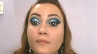 Maquiando com a Malú (Cut Crease - Blue)