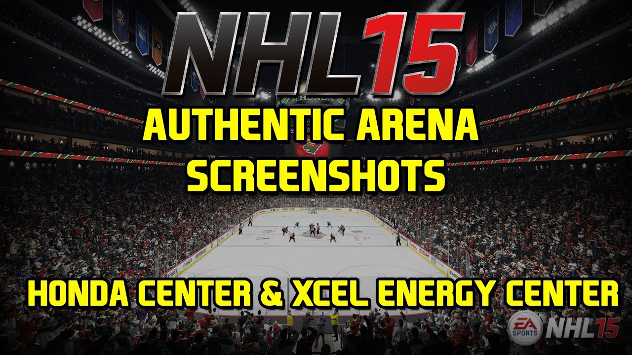 NHL 15 New Authentic Arena Screenshots - Honda Center and Excel Energy Center