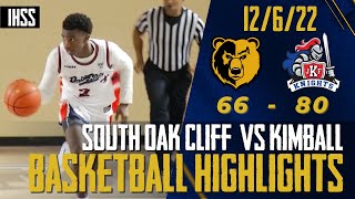 South Oak Cliff Vs Kimball - 2022 Week 16 Basketball Highlights